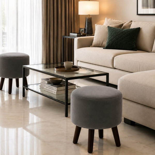 Mistwood Curve Ottoman