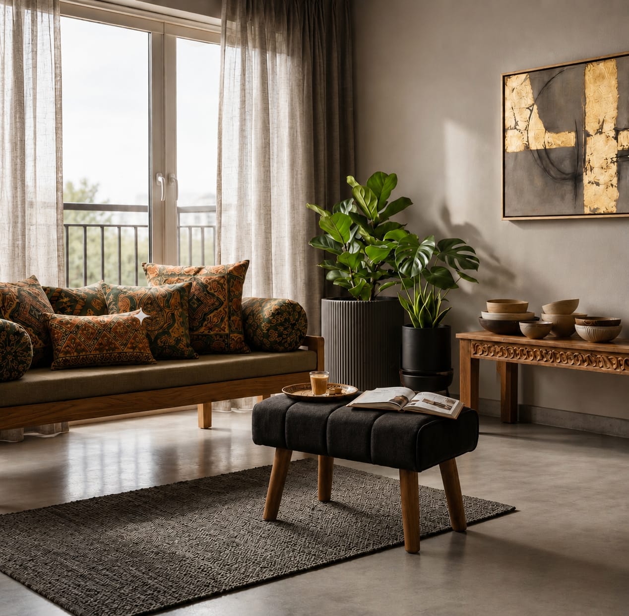 Urban eclipse ottoman