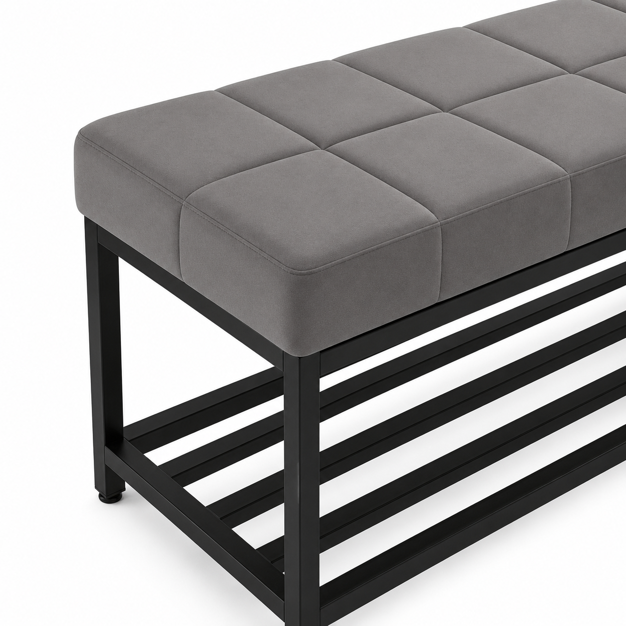 Stone Mist Storage Bench