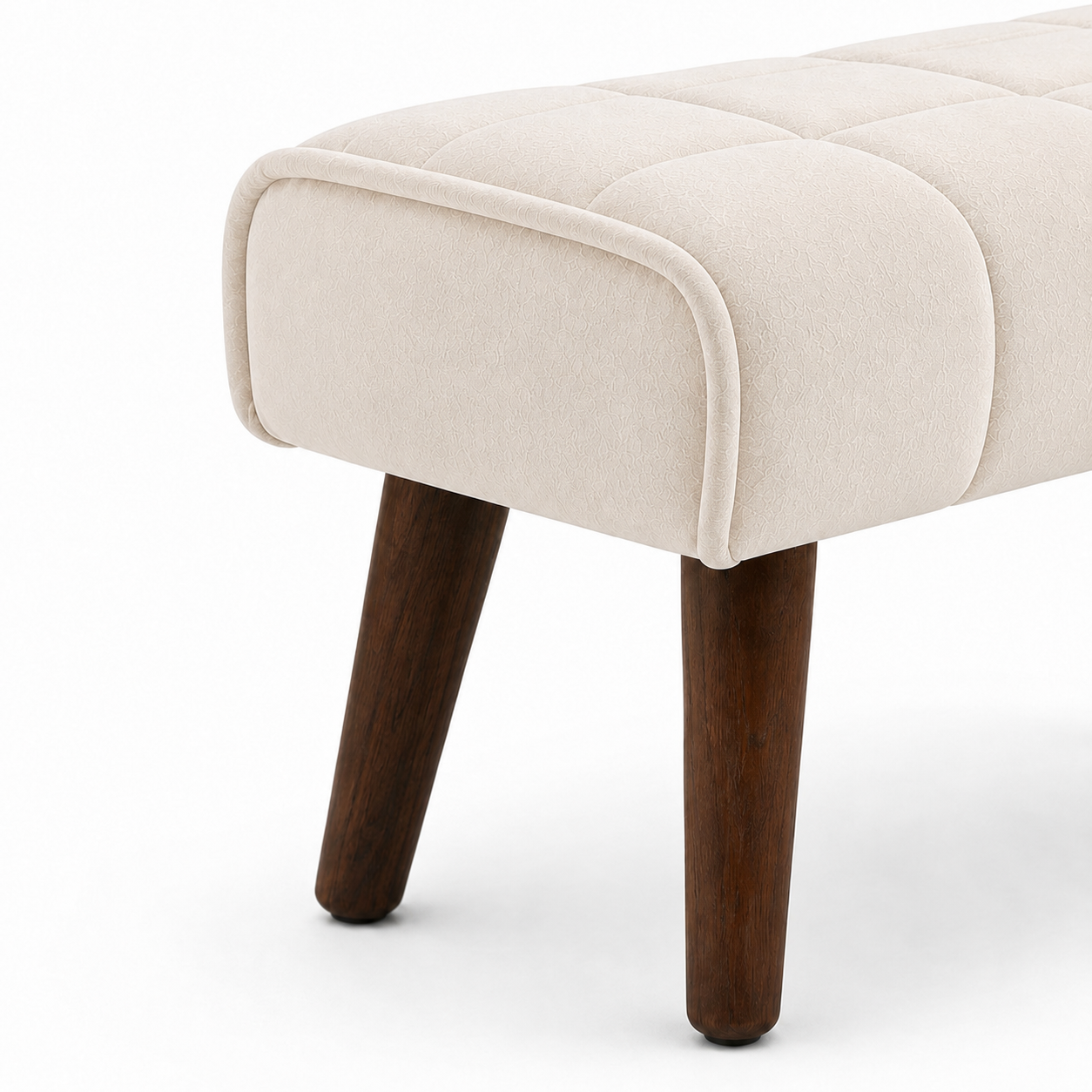 Ivory Noir Ottoman