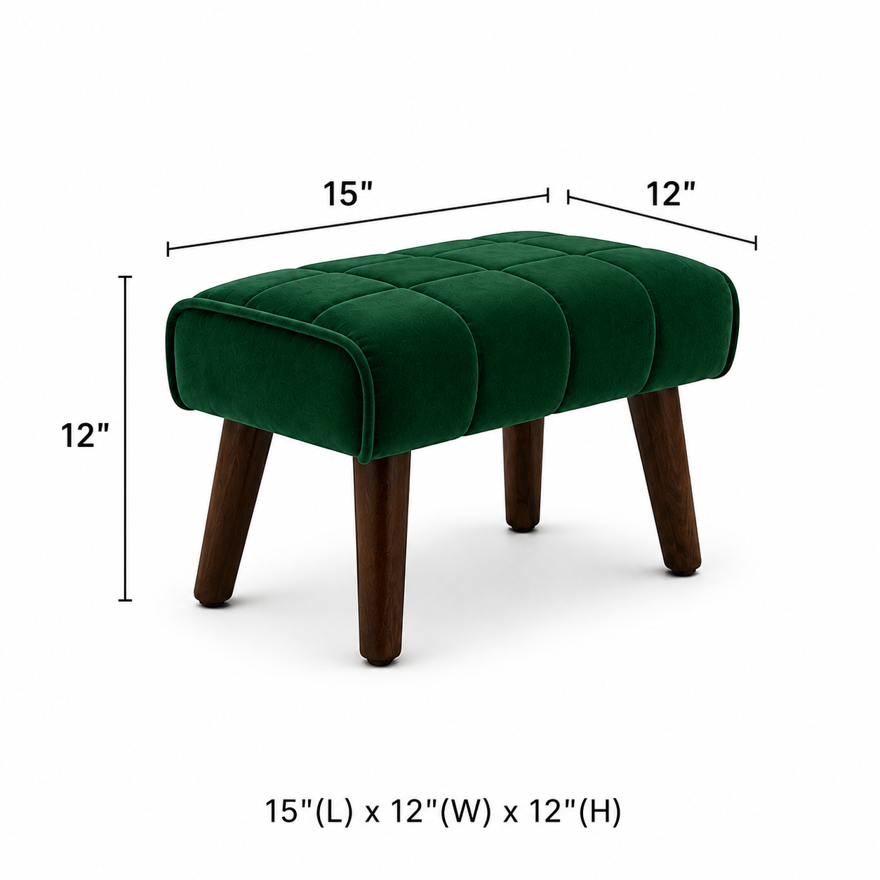 Emerald Haven Ottoman