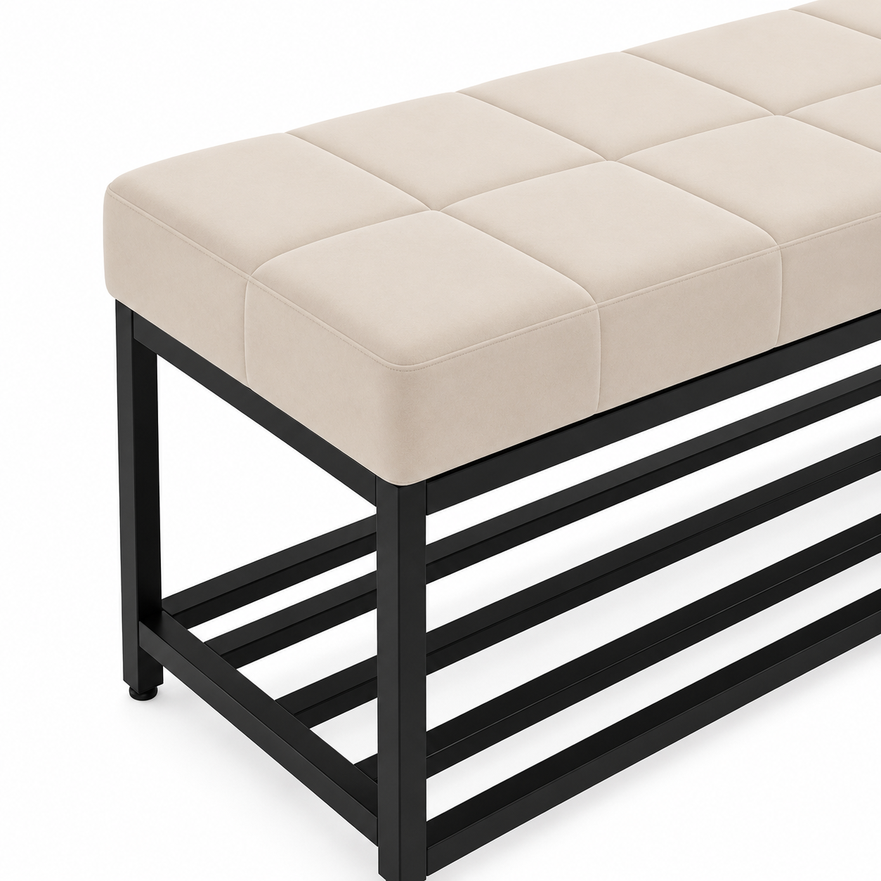 Ivory Glow Storage Bench