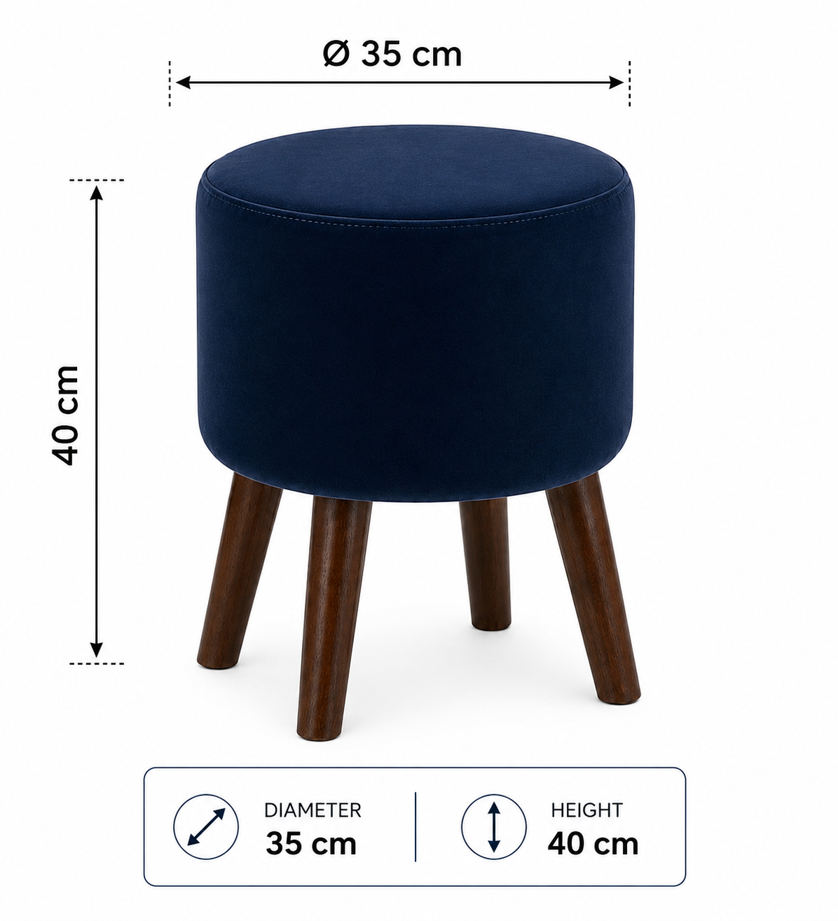 Sapphire Cove Ottoman