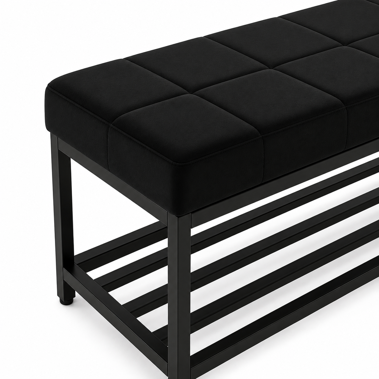 Midnight Noir Storage Bench
