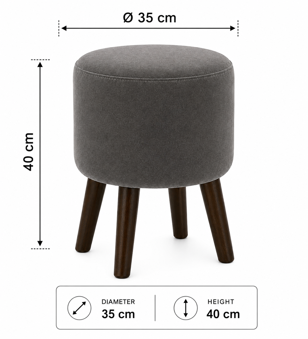 Mistwood Curve Ottoman