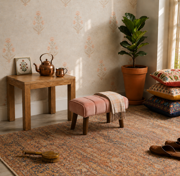Blush Terra Ottoman