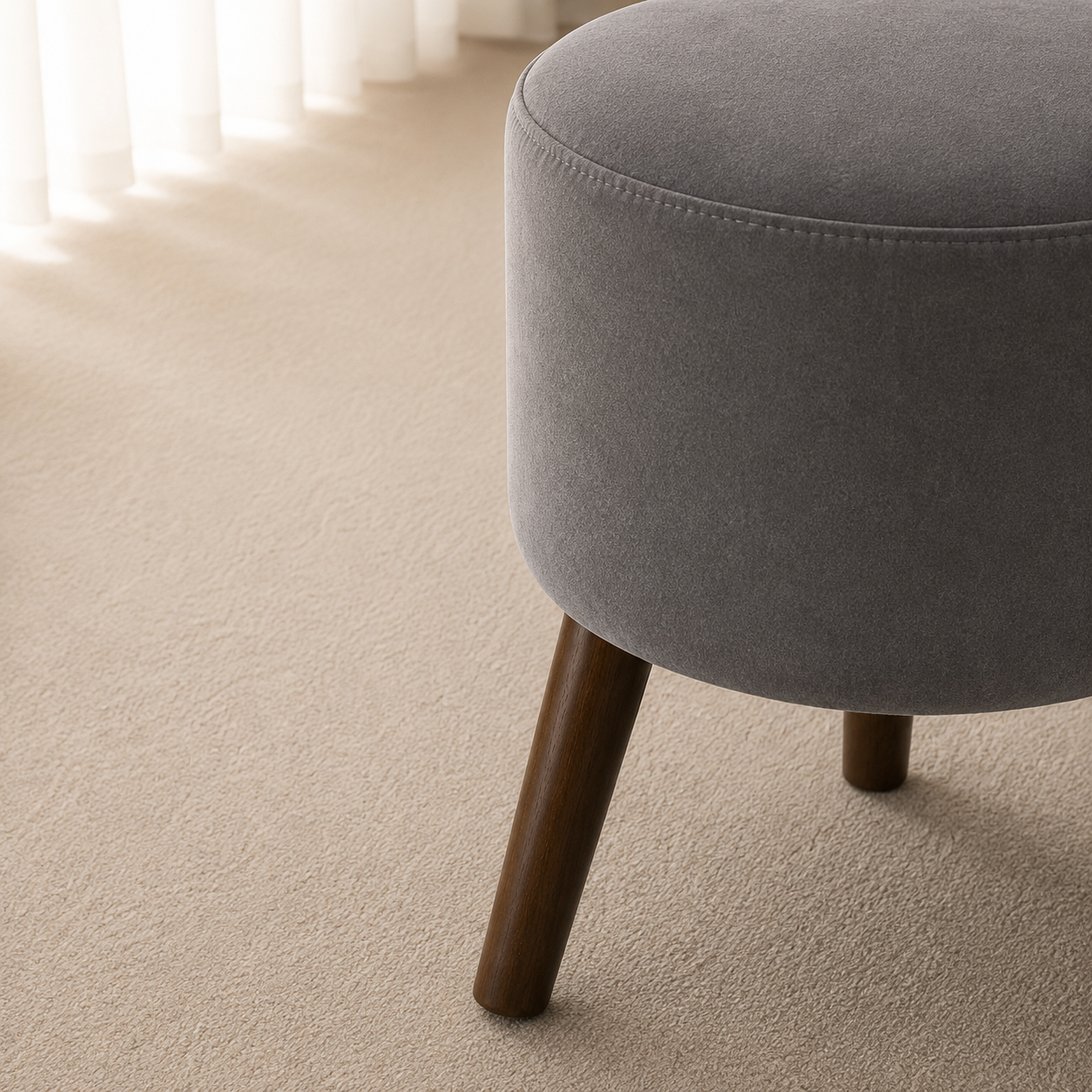 Mistwood Curve Ottoman